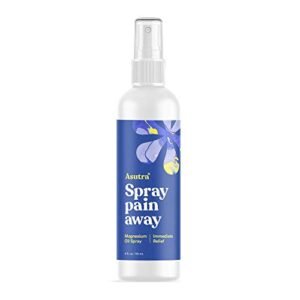 ASUTRA Topical Magnesium Chloride Oil Spray, 4 fl oz | Rapid Absorption | Relieve Muscle Cramps | Fight Joint Pain | Stress, Anxiety, Headache Relief | Pure Zechstein | Promotes Collagen & Energy