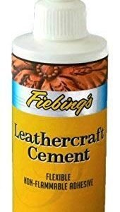 Fiebing s Leathercraft Cement, 4 oz - High Strength Bond for Leather Projects and More - Non-toxic