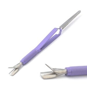 OdontoMed2011 C-curve Nail Pinching Tool Magic Wand Acrylic Gel Tips Multi-function Young Color Coated (Purple)