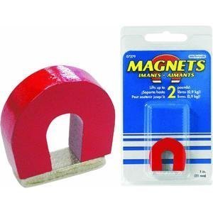 Master Magnetics #07279 Red Horseshoe Magnet