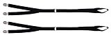 Buttons & Pleats Standard Type Shirt Stays Holder with Reinforced Locking Clamps - Keep Shirt Tucked In Uniform or Pants - Softer Garter Straps & More Comfortable