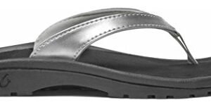 OluKai Kulapa Kai Sandal - Girls Silver/Black 2/3
