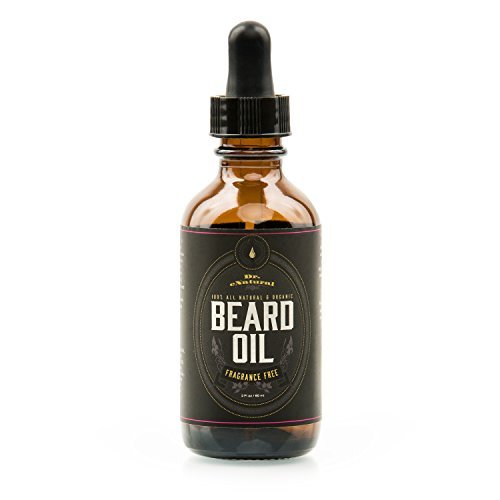 Beard Oil – Nourishing, Organic Plant-Derived Oils For Beard & Mustache Hair Growth – Leave-In Conditioner & Moisturizer - Against Itchy Skin, Beard Dandruff & Acne – Paraben Free & Vegan