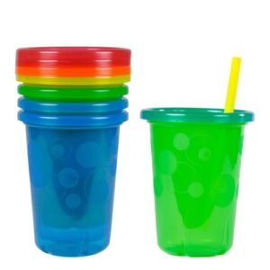 Take & Toss Spill Proof Straw Cups For kids