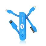 Benss Swiss Knife Shape 3 in 1 USB Charging Cable, 30 Pin, 8 Pin, Micro USB Charging Cable for Apple, Micro USB Ports Device