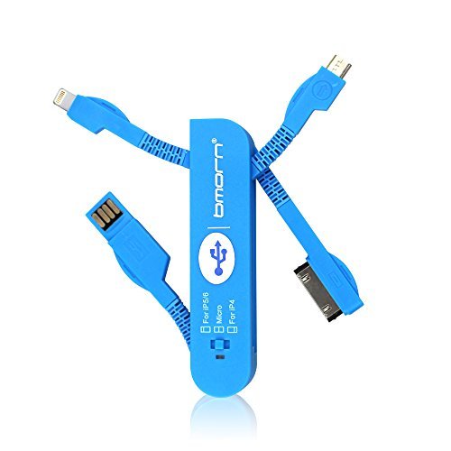 Benss Swiss Knife Shape 3 in 1 USB Charging Cable, 30 Pin, 8 Pin, Micro USB Charging Cable for Apple, Micro USB Ports Device