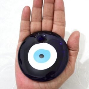 Blue Glass "Evil Eye" Wall Hanging Amulet Charm Pendant for Good Luck, Success and Protection