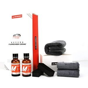 Mercu 9H ceramic automotive coating car kit, Anti Scratch Car Liquid Nano Ceramic Coating Paint Sealant Protection Super Hydrophobic Glass Coating Polish-30ML(1piece