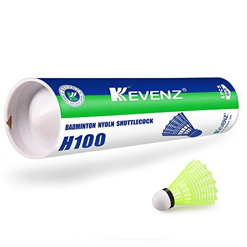 12 Counts Kevenz Training Sport Feather Shuttlecocks Badminton Ball Game (Yellow,Nylon)