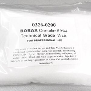 BORAX 1/2 Pound MELTING FLUX & GLAZE DISH CRUCIBLES 8 oz. - GOLD SILVER JEWELRY (E 11) NOVELTOOLS