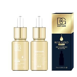 Rose Gold Elixir Skin Make Up Oil Infused Beauty Oil Essential Oil Before Primer Foundation Moisturising Face Oil
