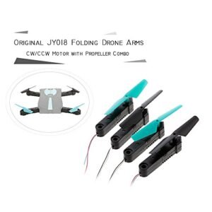 Goolsky 4pcs Drone Arms CW/CCW Motor with Propeller Combo for JY018 Folding Wifi FPV Drone