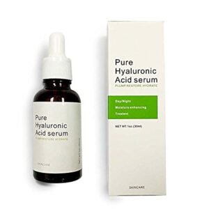 Topcare pure hyaluronic acid serum skin care facial care hyaluronic acid moisturizer-100% Pure,Anti-Aging Serum-Intense Hydration+Moisturizer,Non-greasy,Paraben Free