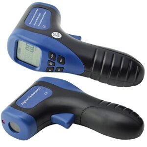 Ehdis Digital LCD Photo Tachometer Non-Contact RPM Meter Motor Speed Gauge Gun Style Surface Speed Tach Meter Speedometer