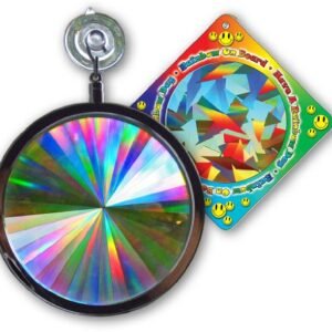 Suncatcher - Axicon Rainbow Window - Includes Bonus "Rainbow on Board" Sun Catcher