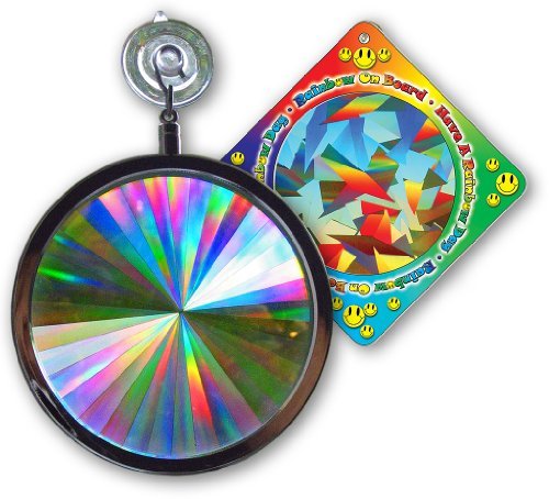 Suncatcher - Axicon Rainbow Window - Includes Bonus "Rainbow on Board" Sun Catcher