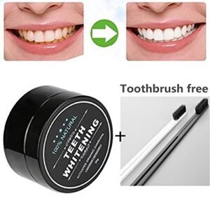 Uspeedy Teeth Whitening Charcoal Powder Activated Bamboo Charcoal Powder Black Activated Charcoal Makeup for Smoke Tea Coffee Yellow Stains Remove (1 0 Black)