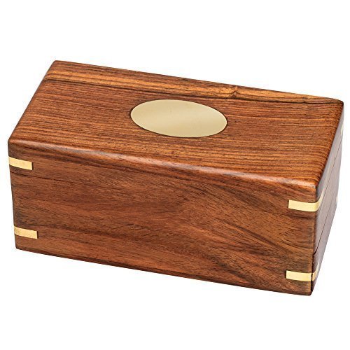 Bits and Pieces - The Secret Enigma Gift Box - Wooden Brainteaser Puzzle Box