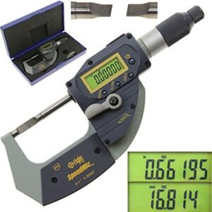 iGaging 35-070-B01 Blade Micrometer Digital Quick Absolute Origin SpeedMic Snap Indicating Lever Action Gage, IP65 Coolant Proof, 0 - 1"