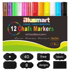 Blusmart Chalk Markers 12 Pack