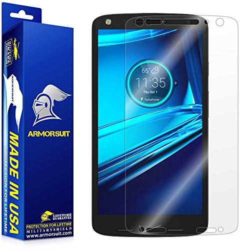 ArmorSuit MilitaryShield - Motorola Droid Turbo 2 Screen Protector Anti-Bubble & Extreme Clarity HD Shield + Lifetime Replacement