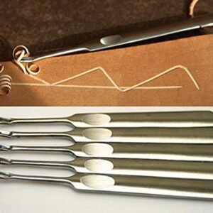 Magic Show 5pcs Working Hand Leather Edge Skiving DIY Craft Tool Keen Edge Beveler Wholesal