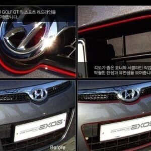 Jackey Awesome3D DIY Automobile Car motor Interior Exterior Decoration Moulding Trim Strip line Sticker-Red