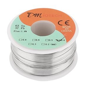 DMiotech 0.4mm 150G 63/37 Rosin Core Flux 1.8% Tin Lead Roll Solder Wire Reel