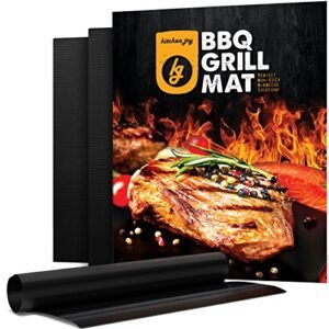 BBQ Grill Mat, Set of 3 Non-stick Grill Mats, Barbecue Utensil for Gas, Charcoal, Electric Grill