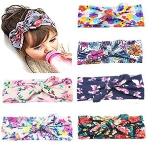 Mookiraer Baby Headbands,Solid Bunny Ears, Baby Hair Hoops Bow Headbands (LDM01)