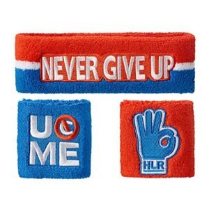John Cena Headband Wristband Sweatband Set Choice of Color-Red White Blue