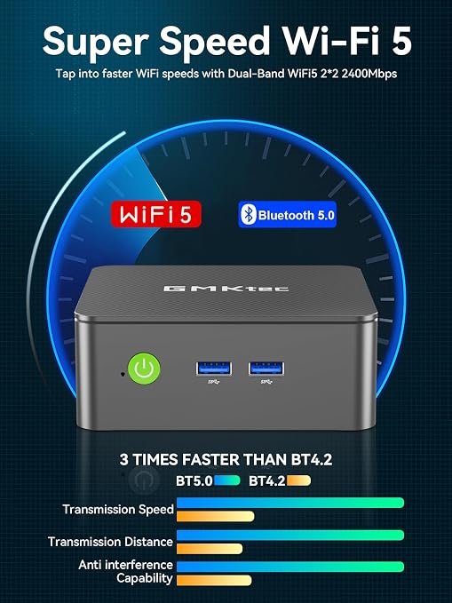 GMKtec G3S Mini PC — Intel N95, 8GB RAM, 256GB SSD - Image 4