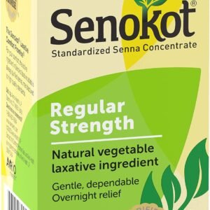 Senokot Regular Strength Tablets Natural Vegetable Laxative Ingredient, 100 Count